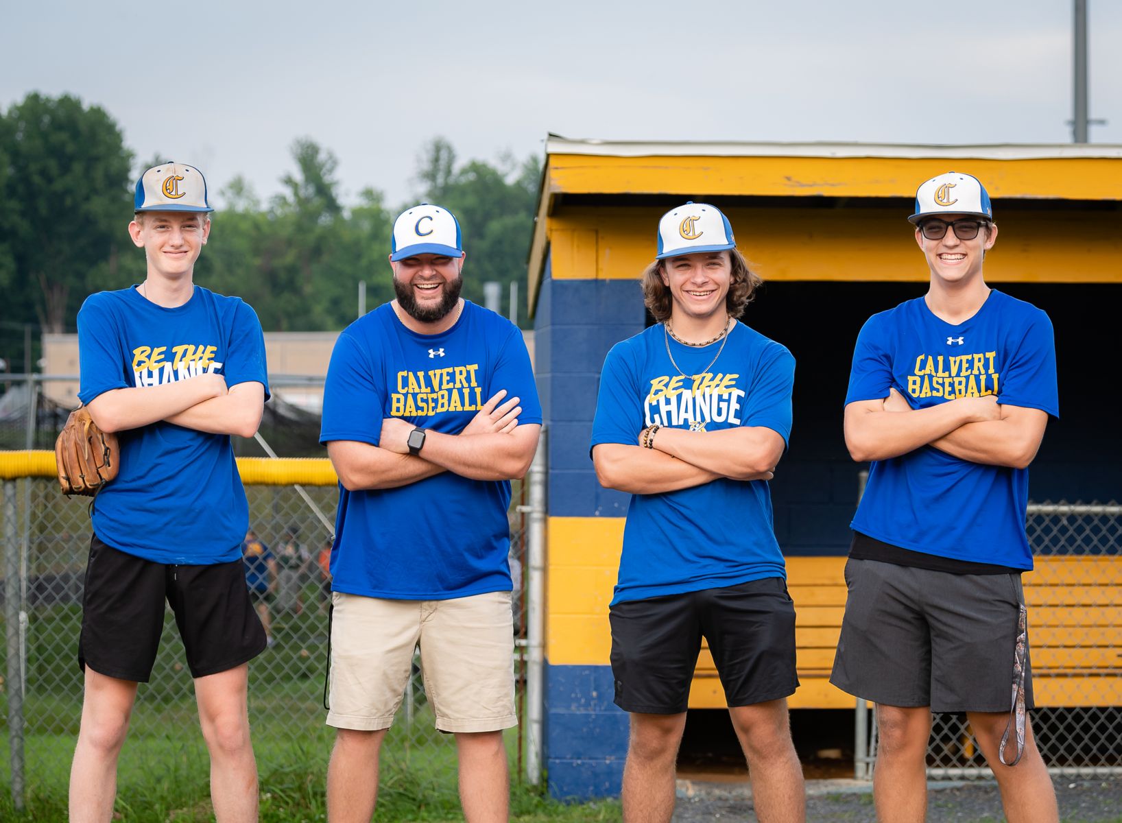 Players Along Fence